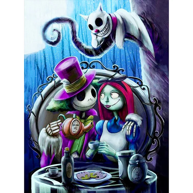 Bild 1 von Vollrundbohrer-Diamantgemälde – Nachtterror vor Weihnachten von Cos World Line – 30 x 40 cm