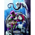 Vollrundbohrer-Diamantgemälde – Nachtterror vor Weihnachten von Cos World Line – 30 x 40 cm