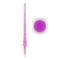 5D DIY Diamant Malerei Stift Punkt Bohrer Stift Strass Bild Zeichenwerkzeug, lila