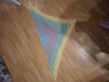 Bild 2 von Selbstgefertigtes Tuch in Pastell Regenbogenfarben
